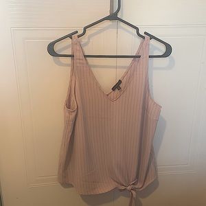 Dynamite Pink Striped Sleeveless Shirt